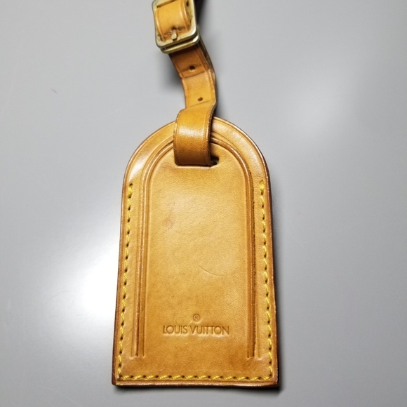 Louis Vuitton Vachetta leather Luggage tag  /France - Picture 1 of 11
